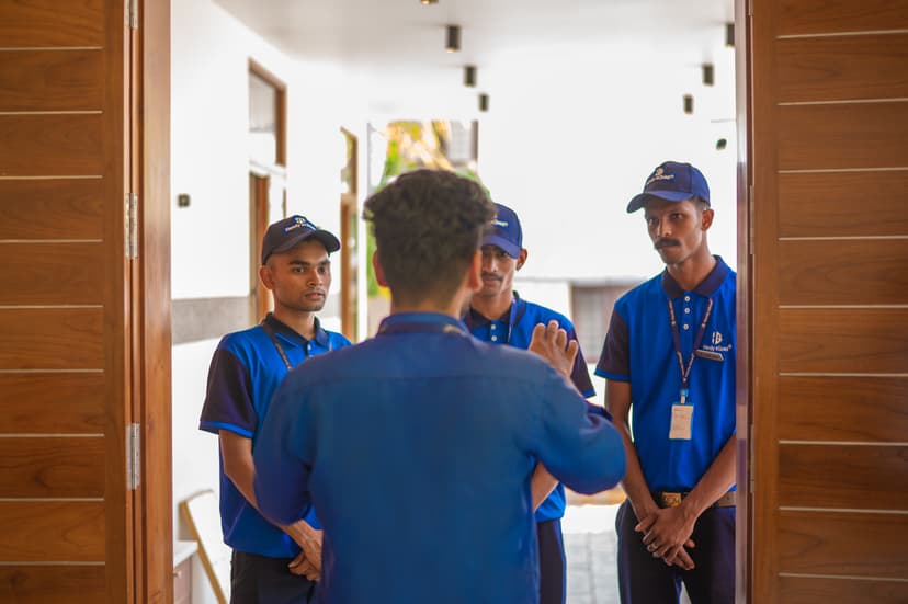 HQ supervisor overseeing work