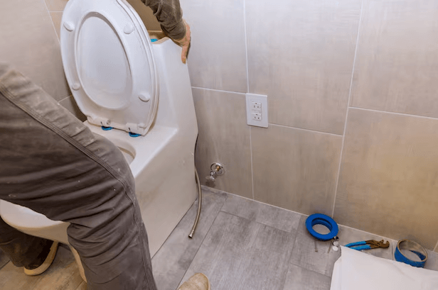 Toilet commode installation